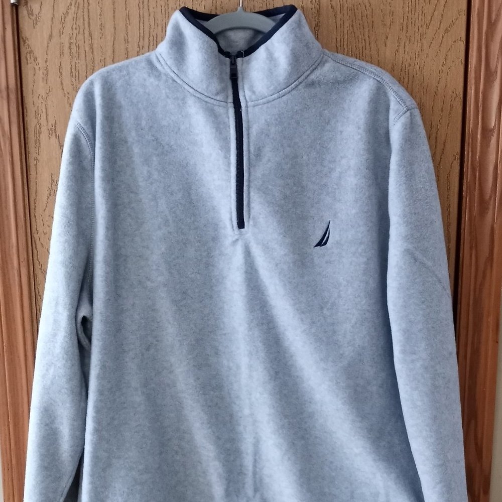 Mens XL Nautica Pullover Quarter Zip Fleece